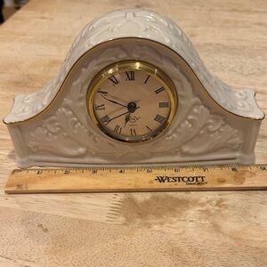 Lenox Ivory and Gold mantle clock
